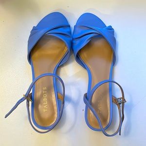 Dressy blue sandals from Talbots, never worn!